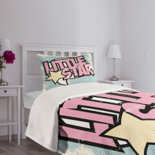 Grunge Retro Star Bedspread Set