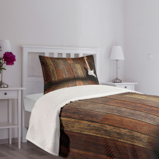 Guitar Wood Room Bedspread Set