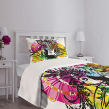 Floral Vibrant Bedspread Set