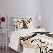 Greek Woman and Amphora Bedspread Set