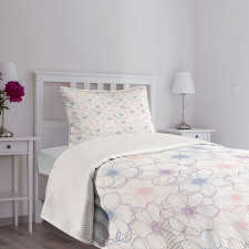 Pastel Petals Bedspread Set