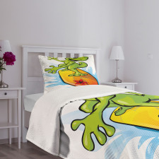 Gecko Surf Bedspread Set