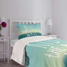 Ocean Graphic Art Bedspread Set