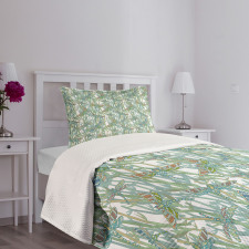 Summer Season Artwork Bedspread Set