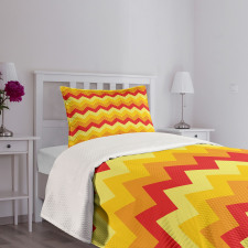 Warm Color Arrow Bedspread Set