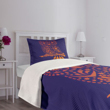 Ornamental Vintage Owl Bedspread Set