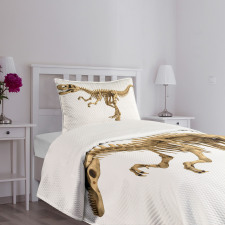 Fossil Dino Skeleton Bedspread Set