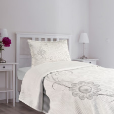 Bridal Flourish Motifs Bedspread Set