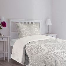 Vintage Damask Swirls Bedspread Set