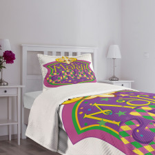 Fleur De Lis Blazon Bedspread Set