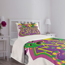 Carnival Blazon Art Bedspread Set