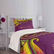 Colorful Lace Style Bedspread Set