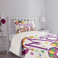 Joyful Party Theme Bedspread Set