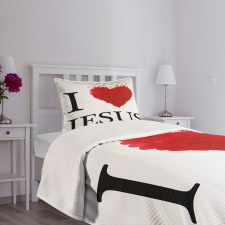 I Love Little Hearts Bedspread Set