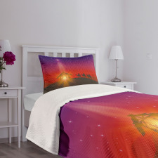 Star with Camels Desert Bedspread Set