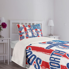 Vintage Anchor Design Bedspread Set