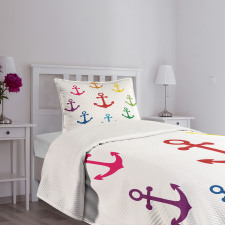 Colorful Marine Bedspread Set