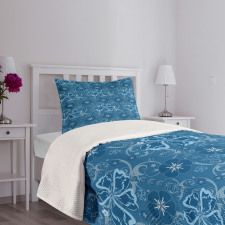Floral Pattern Bedspread Set
