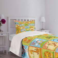 Zoo Alphabet Style Bedspread Set