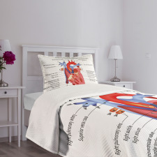 Human Body Organ Bedspread Set