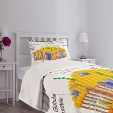 Membrane Cell Types Bedspread Set