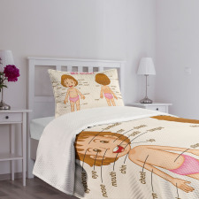 Cartoon Children Bedspread Set