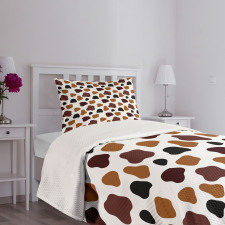 Abstract Cow Hide Bedspread Set