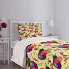 Organic Tasty Eating Bedspread Set