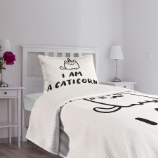 Humorous Writing Bedspread Set