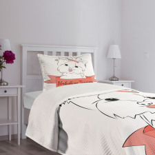 Puppy Hair Buckle Bedspread Set