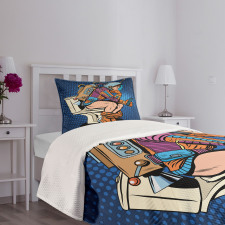 Thinking Man Space Bedspread Set