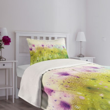 Purple Cosmos Flora Bedspread Set