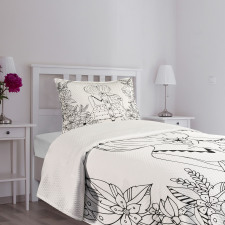 Ponytailed Girlfriend Bedspread Set