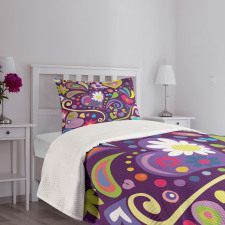 Sixties Inspired Love Bedspread Set