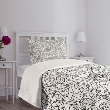 Crowded Urban Life Bedspread Set