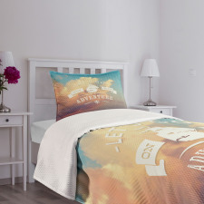 Lets Go on Clear Sky Bedspread Set