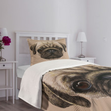 Pet Animal Art Design Dog Bedspread Set