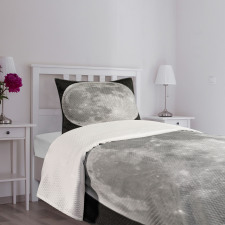 Monochrome Full Moon Art Bedspread Set