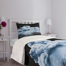 Moon Sets over Clouds Bedspread Set