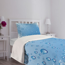 Realistic Water Bubbles Bedspread Set