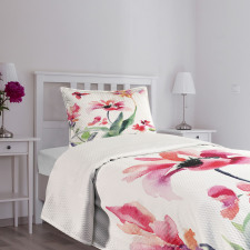Watercolor Pastel Boho Bedspread Set