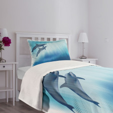 Underwater Scene Fish Bedspread Set