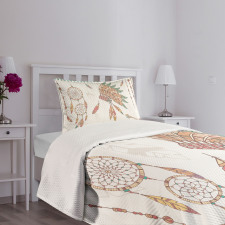 Tribal Chief Headdress Bedspread Set