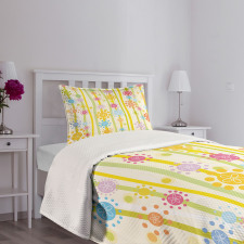 Colorful Cartoon Style Bedspread Set