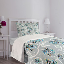 Swirls Daisy Bouquet Bedspread Set