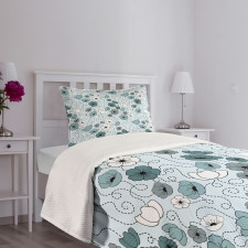 Doodle Floral Botany Bedspread Set