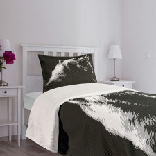 Sketch Art Carnivore Roar Bedspread Set