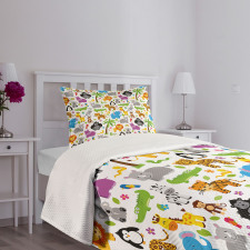 Various Animals Bedspread Set