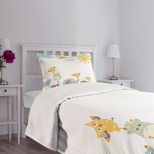 Jolly Jungle Creatures Bedspread Set