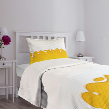 Dripping Milk Bedspread Set